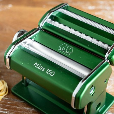 Marcato Atlas 150 Yeşil Makarna Makinesi + Pastawheel