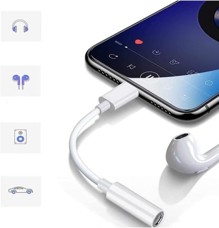 iPhone 13/13 Pro/12/12 Pro/11/11Pro için Lightning to 3.5mm Aux Jack Kulaklık Dönüştürücü Adaptörü. iPhone 13/13Pro/13Pro Max/12/12 Pro/12Pro Max/11/11 Pro/11/Pro Max/X/XR/XS/XS Max/8/7 Uyumlu