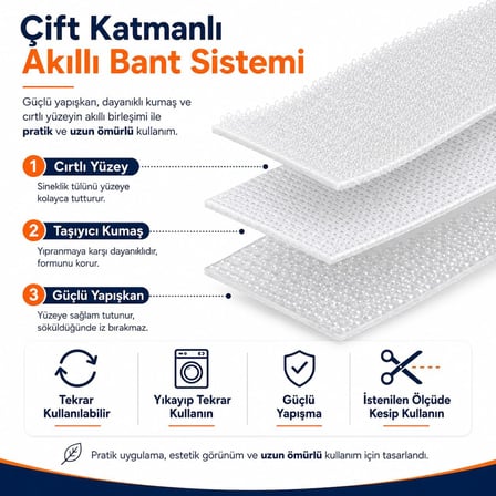 SOGUD Kayra 1’li Set Pencere Sinekliği 130x150 cm - Yapışkanlı Cırtlı Sineklik Tülü - Yıkanabilir Tekrar Kullanılabilir Kesilebilir Sinek Perdesi - Geniş Pencere İçin