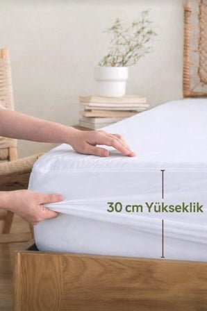 Micro Fitted Su Sıvı Geçirmez Alez Tek ve Çift Kişilik 9 Farklı Ebat Yatak Koruyucu Alez (120x200)