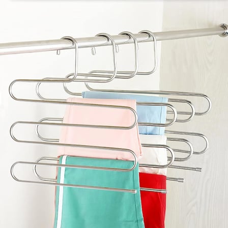 5 Katlı Metal Pantolon ve Eşarp Askısı - 3 Adet