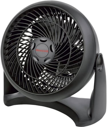 TurboForce Turbo Vantilatör HT900E, Sessiz Soğutma, 90 Dereceye Kadar Ayarlanabilir Eğim Açısı, 3 Hız Ayarı, Duvara Montaj, Masa Vantilatörü - Siyah
