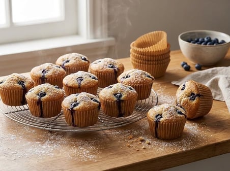 100 Adet Kraft Kek Kapsülü Cupcake Muffin Kalıbı Yanmaz Yapışmaz Yağlı Kağıttan Tek Kullanımlık Fırın Uyumlu Kek Kalıbı (100)