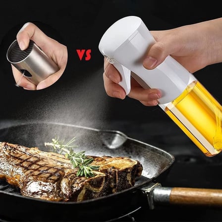 Sprey Yağdanlık Cam Şişe Yağ Püskürtücü 225 ml Airfryer Kızartma Izgara Salata İçin Yağlık