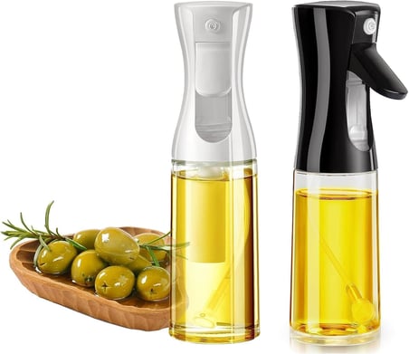Sprey Yağdanlık Cam Şişe Yağ Püskürtücü 225 ml Airfryer Kızartma Izgara Salata İçin Yağlık