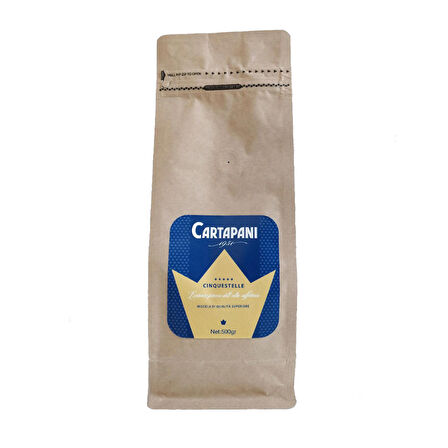 Cartapani 1951 Cinquestelle Çekirdek Kahve 500gr