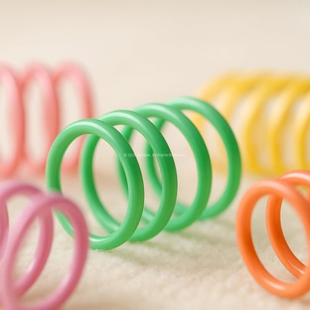 Karışık Boyutlu Spiral Yay Kedi Oyuncakları 10 Parça Renkli İnce Kalın Uzun Kısa Yaylar Yavru ve Yetişkin Kediler İçin Eğlenceli İnteraktif Oyuncak Seti