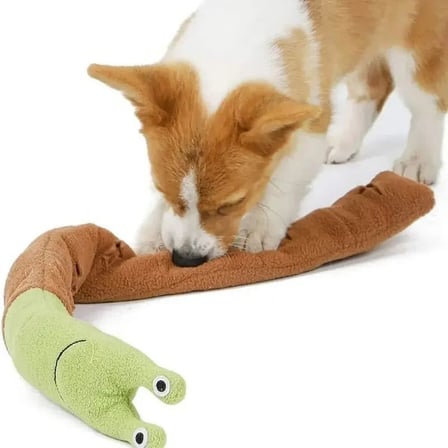 Salyangoz Peluş Köpek Sesli Oyuncağı Ödül Mama Saklama Ve Çiğneme Oyuncağı 1 ADET