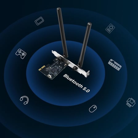 MA30E, AC1200MBPS Ikisi Bir Arada Wi-Fi 5 & Bluetooth 5.0 Pcıe Ağ Kartı