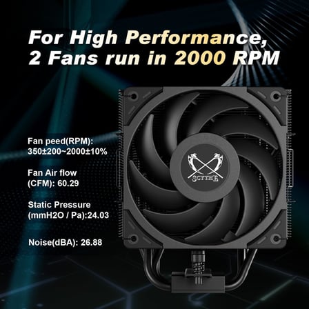 Mugen 6 Dual Fan Black Edition CPU Hava Soğutucu, Intel LGA1700, LGA1151, AMD AM5, AM4 Desteği, 120mm, Tek Kule, Alüminyum Üst Kapak (Mugen 6 Dual Fan Black Edition)