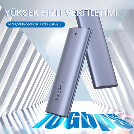 10Gbps USB 3.1 GeN2 M.2 SATA NGFF NVME SSD Disk Kutusu