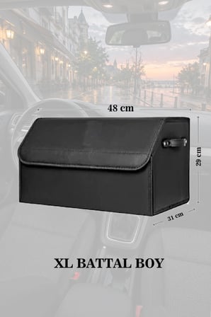 citroen c4 bagaj için erzak aksesuar toplayıcı siyah deri lüks battal boy çanta