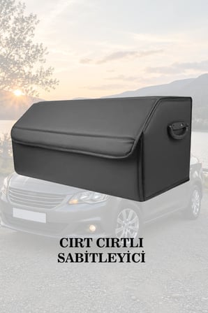 citroen c4 bagaj için erzak aksesuar toplayıcı siyah deri lüks battal boy çanta