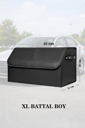 citroen ds3 bagaj için erzak aksesuar toplayıcı deri lüks siyah battal boy çanta