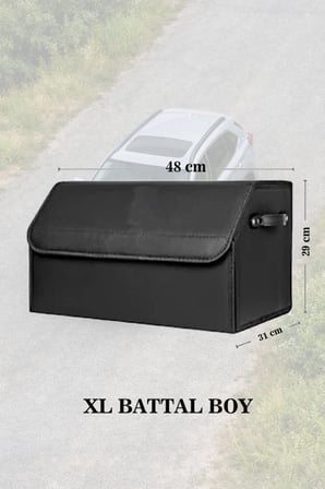 daewoo rezzo bagaj için erzak aksesuar toplayıcı deri battal boy lüks siyah çanta