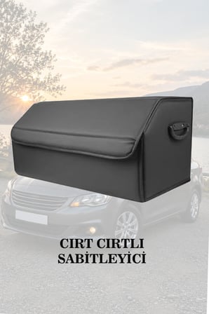 daihatsu feroza bagaj için erzak aksesuar toplayıcı battal boy siyah lüks deri çanta