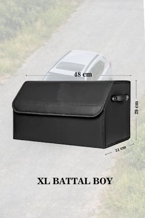 daihatsu gran move bagaj için erzak aksesuar toplayıcı deri lüks battal boy siyah çanta