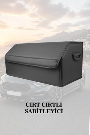daihatsu towner bagaj için erzak aksesuar toplayıcı battal boy deri lüks siyah çanta