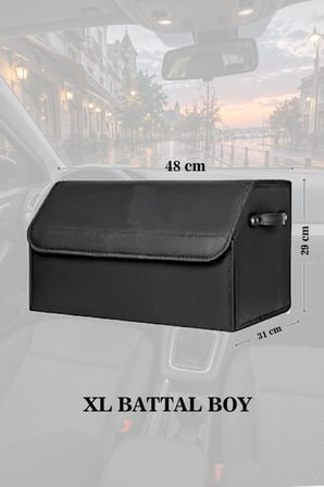 hyundai starex bagaj için erzak aksesuar toplayıcı siyah battal boy deri lüks çanta