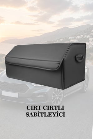 peugeot 406 bagaj için erzak aksesuar toplayıcı lüks siyah battal boy deri çanta