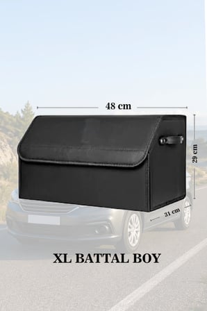 skoda citigo bagaj için erzak aksesuar toplayıcı siyah deri lüks battal boy çanta