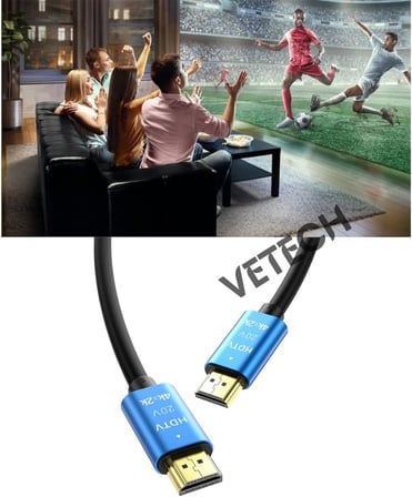 4K HDMI Kablosu HDTV 2.0V Oyuncu Bilgisayarı, Playstation, XBoX, Notebook İçin (1.5 Metre)