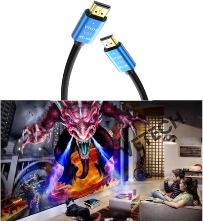 4K HDMI Kablosu HDTV 2.0V Oyuncu Bilgisayarı, Playstation, XBoX, Notebook İçin (1.5 Metre)