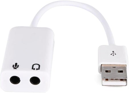Usb Ses Kartı Çevirici 7+1 Dönüştürücü Laptop Harici Ses Kartı