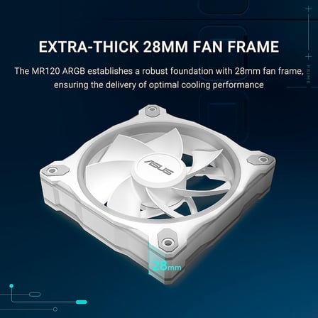 Prime MR120 ARGB Ters Beyaz Kasa Fan Üçlü Paket
