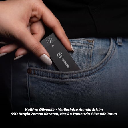 DK01 NVMe M.2 1000/900Mb/s USB-A/Type-C Kablosuz Taşınabilir Harici SSD (GB, 0)