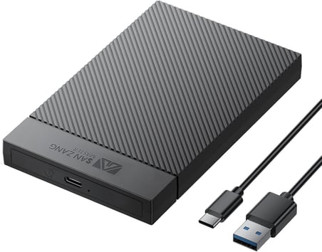 2,5 inç SSD Muhafaza USB'den USB-c'ye Siyah
