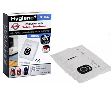 Rowenta RO6477 RO6441 Silence Force Hygiene+ 4'lü Toz Torbası