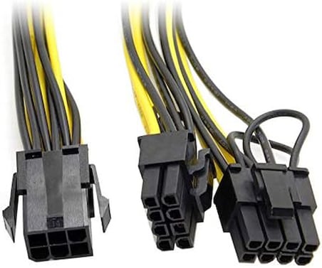 4302 Pci e 8 Pin (6+2) 2X Pci-e Ekran Kartı Power Çoklayıcı Kablosu