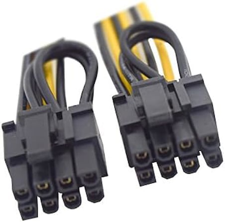 4302 Pci e 8 Pin (6+2) 2X Pci-e Ekran Kartı Power Çoklayıcı Kablosu