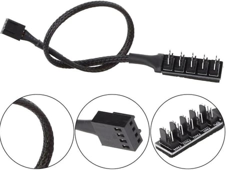 Fan Çoklayıcı 4 Port Y PWM Splitter 4 pin