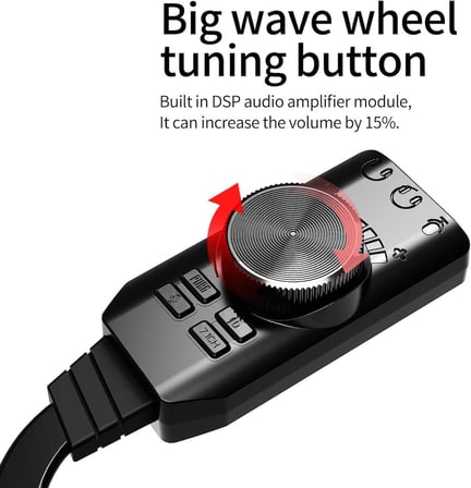 A4677 USB 2.0 Ses Kartı 7.1 Kanallı Pc ve Laptop Için Pubg Oyun Harici Ses Kartı 3.5mm-Kulaklıkla Tak ve Çalıştır Mikrofon Jakları Ses Kontrolü Mikrofon Oyunları Ses Efekti Yükseltme Adaptörü