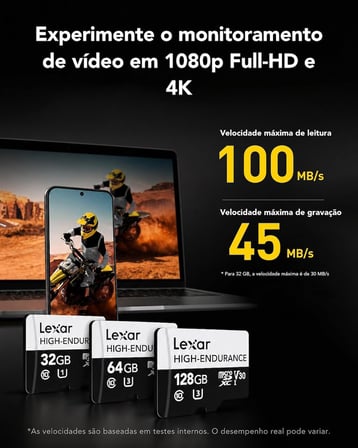 High Endurance 128gb Micro SD 100MB V30 4K Hafıza Kartı