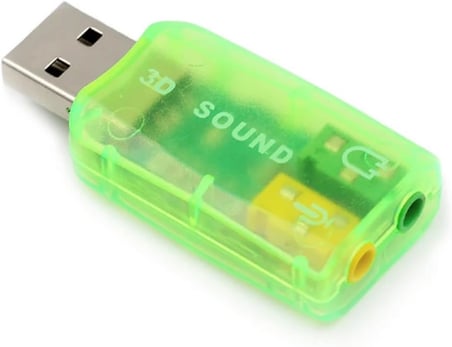 5.1 USB Stereo Ses Adaptörü, Harici Ses Kartı, PC ve Dizüstü Bilgisayar için 3D USB Ses Adaptörü