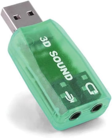 5.1 USB Stereo Ses Adaptörü, Harici Ses Kartı, PC ve Dizüstü Bilgisayar için 3D USB Ses Adaptörü