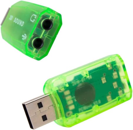 5.1 USB Stereo Ses Adaptörü, Harici Ses Kartı, PC ve Dizüstü Bilgisayar için 3D USB Ses Adaptörü