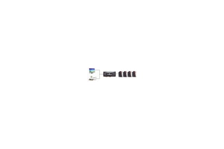 Al-4210 4 Port USB Kvm Switch 4 PC Kasa Tek Kontrol Çoklu VGA