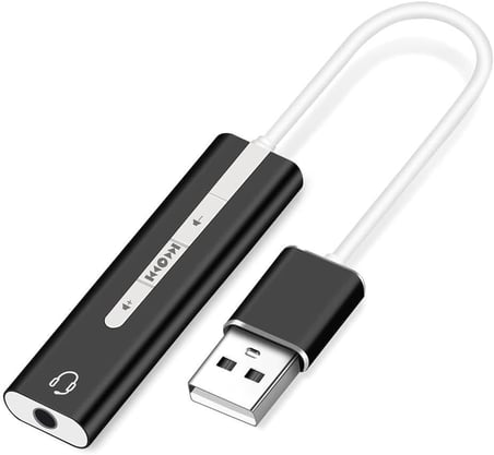 7.1 Usb Harici Stereo Ses Kartı 3.5mm Çevirici Dönüştürücü Ses Kartı 5072