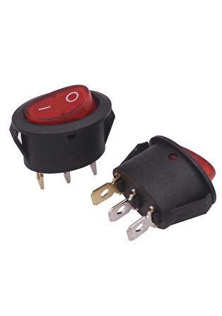 25Mm Işıklı Oval On-Off Anahtar Switch
 Uyumlu
