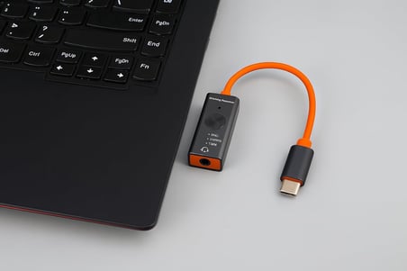 Harici Ses Kartı Type C Bağlantılı Taşınabilir External Sound Cards 32-bit RISC-V Ses Kart – USB C Desteği ZR1033 (Type-C)