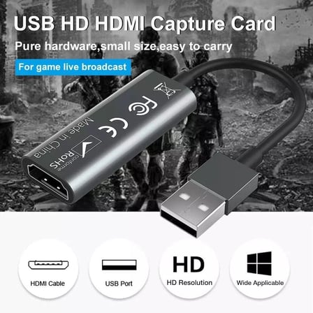 BN03 HDMI 1080P 4K 30Hz Video Capture Görüntü Yakalama Kartı (USB 2.0 Girişli)