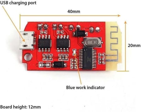 CT14 Bluetooth Amfi Devresi 2x5W - Stereo Ses Kartı