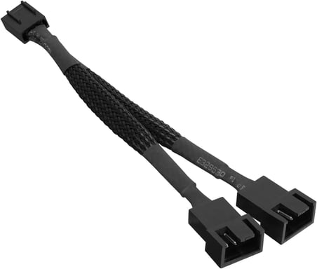 SLX-F201 2to1 2*Male 4Pin+1*Female 4Pin 10cm Örgülü 240mm CPU Fan Birleştirme Kablosu