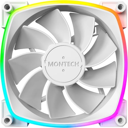 RX 120 ARGB Ters Fan 1600PWM, Üst Düzey Dayanıklılık, Sessiz Performans ve Çarpıcı ARGB Tasarımı (120 mm, Beyaz)