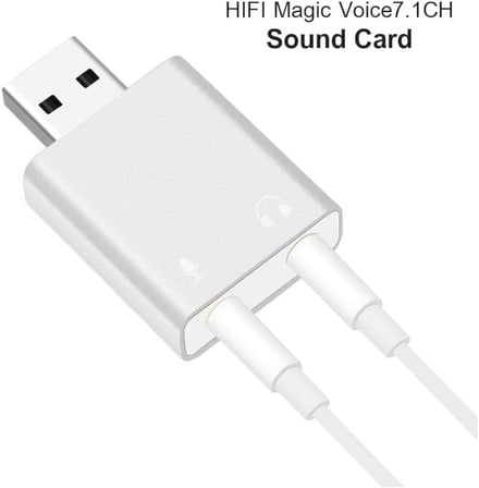 USB 7.1 Ses Kartı Sound Card USB Mikrofon Kulaklık Çevirici