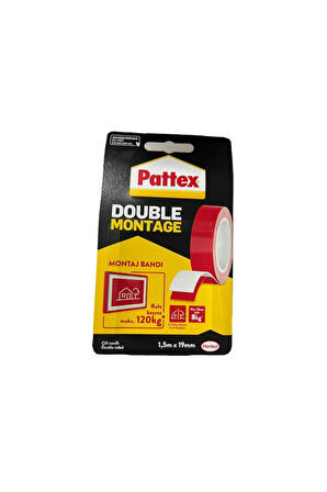 PATTEX DOUBLE MONTAJ BANDI 19MMX1.5MT 120 KG